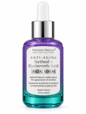 Precision Beauty Anti-Aging Retinol + Hyaluronic Acid Facial Serum 2 fl oz